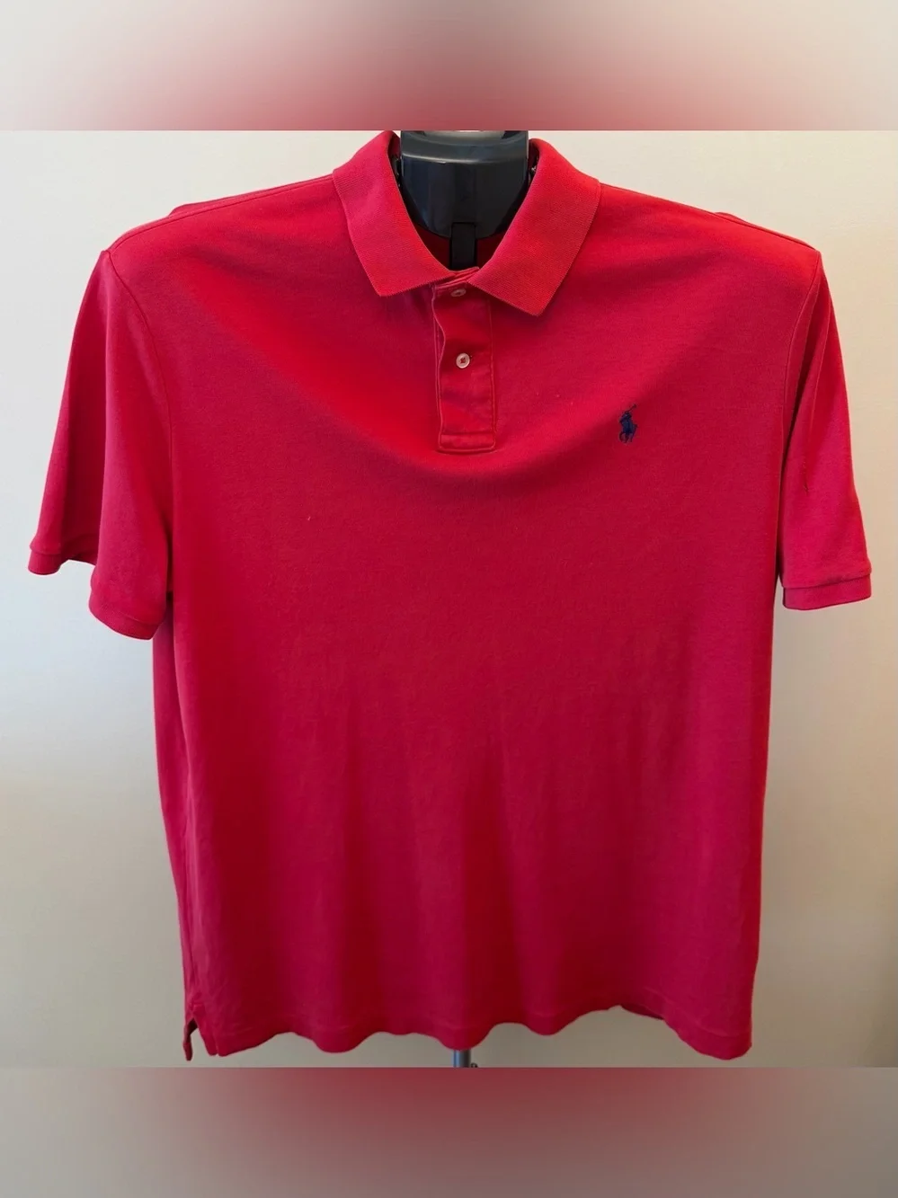Ralph Lauren Men’s Red Polo with Navy Pony